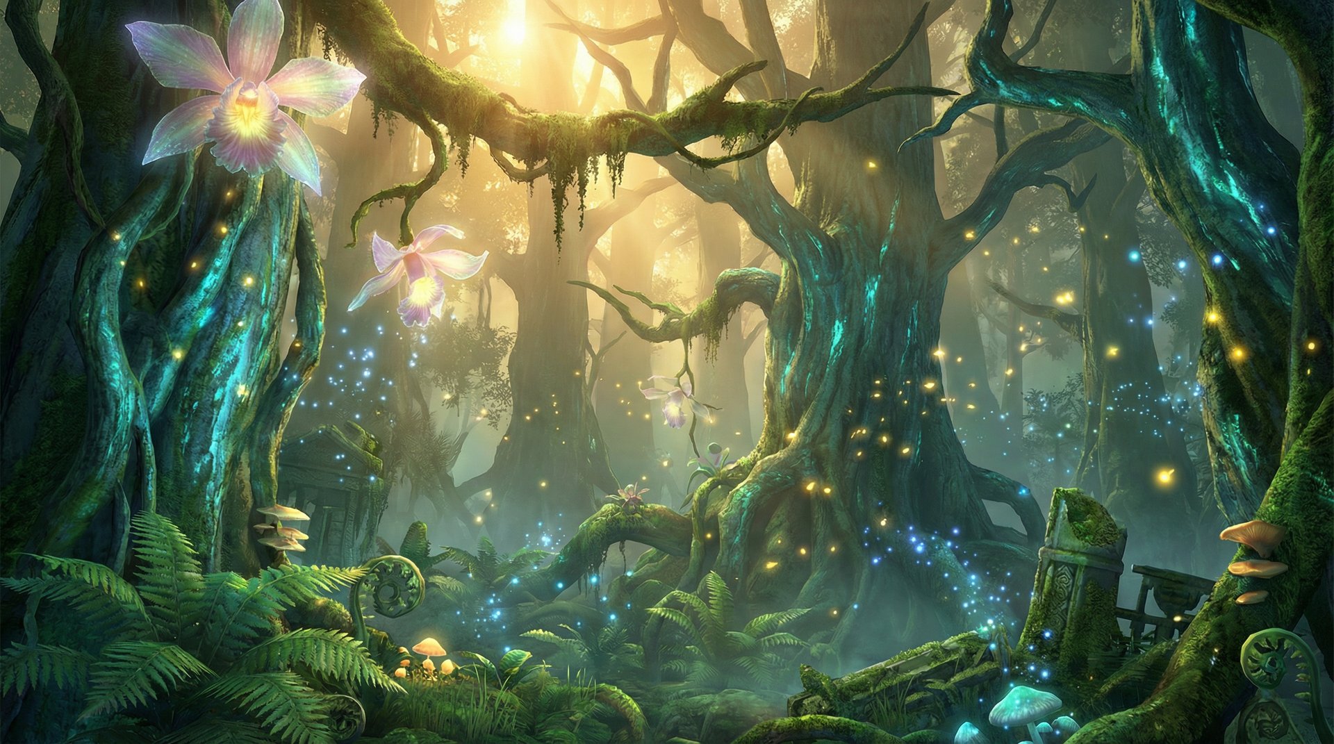 高清3D动漫天山雪岭云杉探秘植物视频