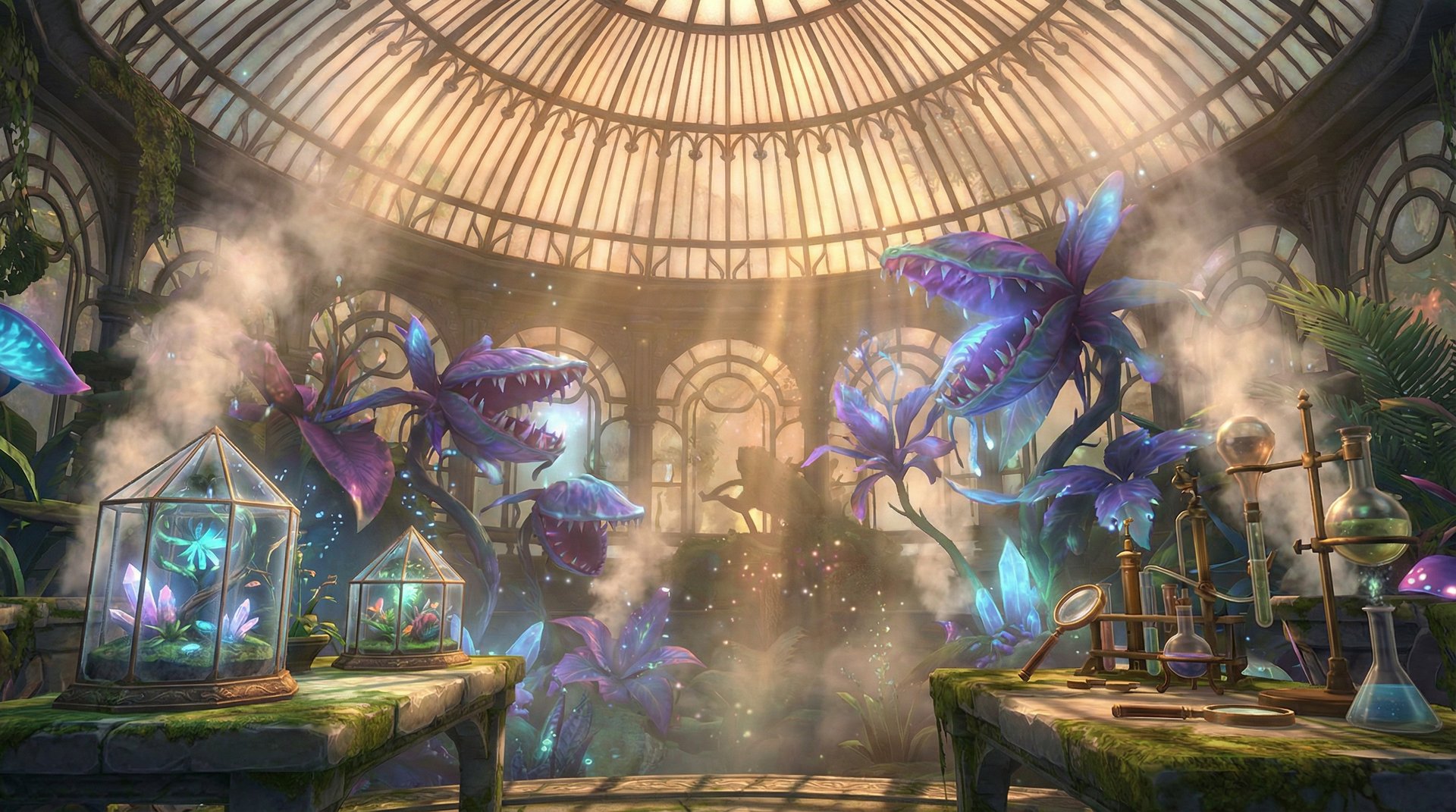 高清3D动漫冬季温室植物养护视频教程